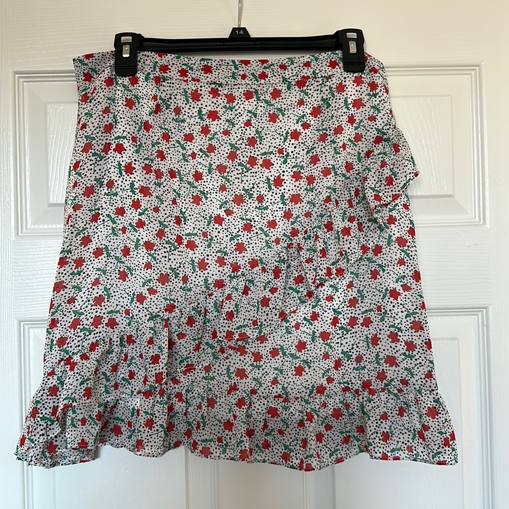 Nasty Gal floral mini skirt. NWOT